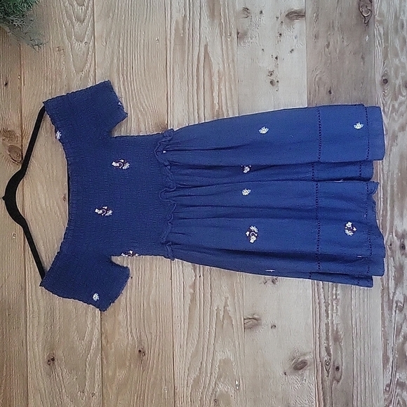 Free People Daisies Embroidered Dress XSmall